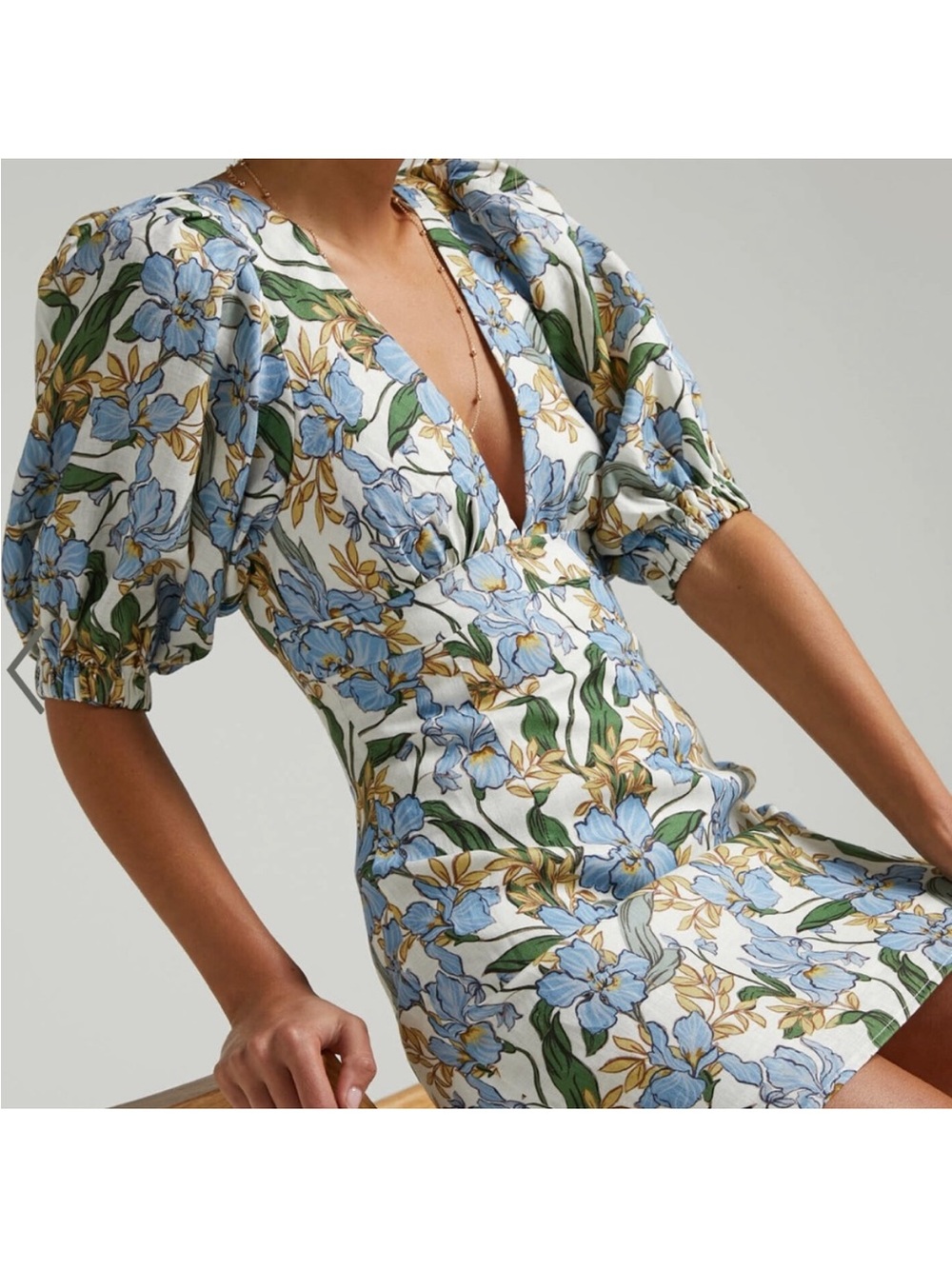NWT Amalia Iris Floral Mini Dress